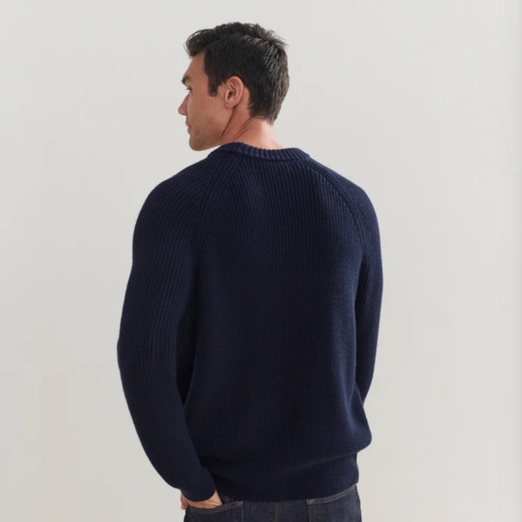 Jenni Kayne Men's Cotton Fisherman in Navy - Picture 3 of 8